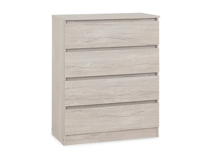 Image of Seconique Malvern Urban Snow 4 Drawer Chest of Drawers