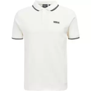 Image of Barbour International Rider Tipped Polo Shirt - Beige
