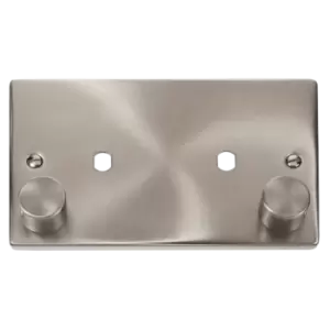 Image of Click Scolmore Deco 1 Gang 1630W Max 2 Unfurnished Dimmer Plate and Knob - VPSC186