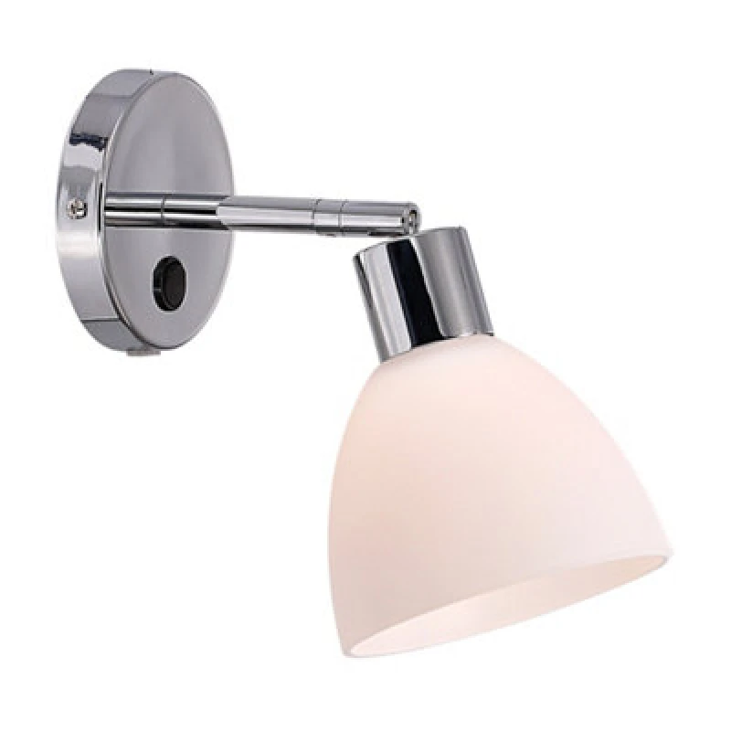 Image of Nordlux Ray Metal Wall Light Silver,plug In Or Mains