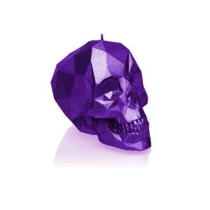 Image of Violet Metallic Small Low Poly Skull