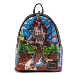 Image of Loungefly Disney Princess Castle Series Belle Mini Backpack
