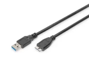 Image of Digitus USB 3.0 connection cable, A/M - micro B/M