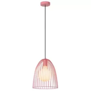 Image of Lucide MACARONS - Pendant Light - Ø24.5cm- 1xE27 - Pink