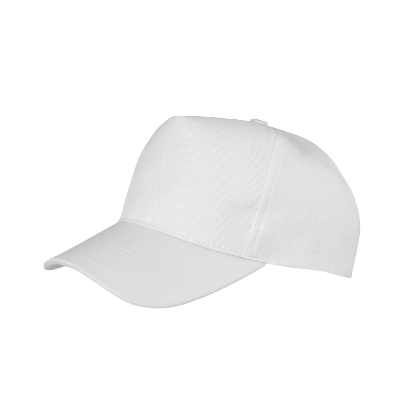 Image of Result Result Men Boston 5 Panel Polycotton Baseball Cap in White White One Size Male 5063470734429