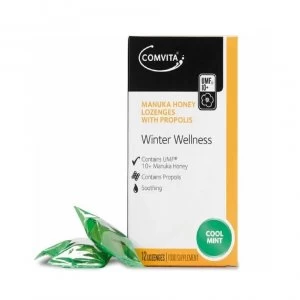 Image of Comvita Manuka Honey Lozenges Winter Wellness Cool Mint - 12 Lozenges