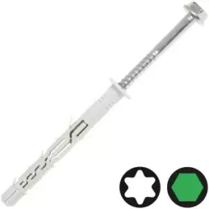 Image of DEWALT - 10 x 80mm Hex Head Frame Fixing - Pack of 4 - Silver