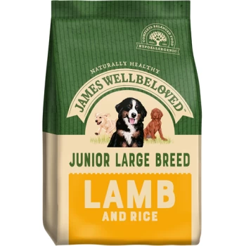 Image of James Wellbeloved Junior Large Breed Lamb Cat Food 15kg