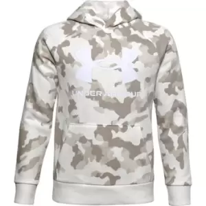 Image of Under Armour Rival Printed Hoodie Junior Boys - Brown