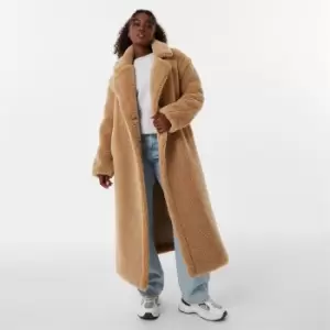 Image of Jack Wills Teddy Maxi Coat - Brown