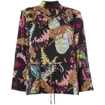 Image of Biba Jungle Yoke Top - Multi-Coloured