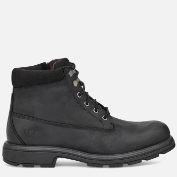 Image of UGG Mens Biltmore Waterproof Leather Mid Boots - Black - UK 9