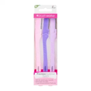 Image of Brushworks Brushworks Brushworks Precision Eyebrow Razor (Pack of 3)
