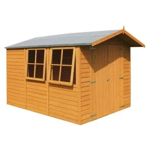 Image of Shire Overlap Shed with Double Doors - 10ft x 7ft