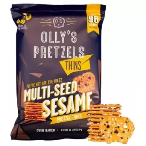 Image of Ollys Pretzels Pretzel Thins - Multiseed Sesame - 140g x 7 - 702482