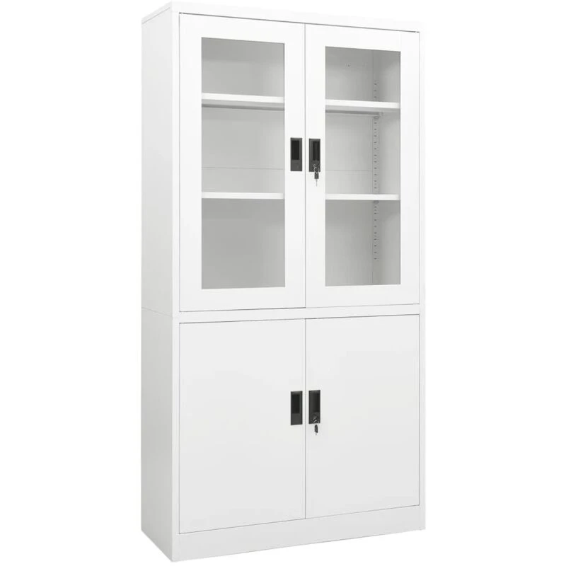 Image of VIDAXL Vidaxl - Office Cabinet White 90x40x180cm Steel 8720286563779