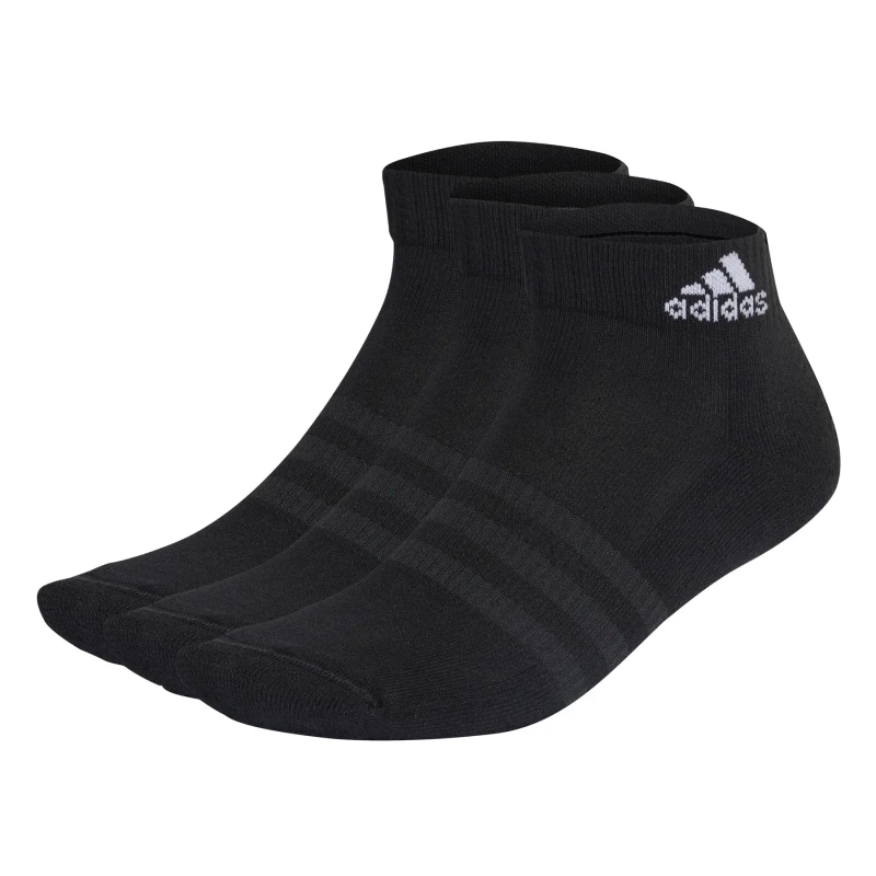 Image of adidas Cushioned Sportswear Ankle Socks 3 Pairs - Black C8 - C13