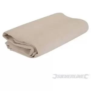 Image of Silverline - 719799) Cotton Fibre Dust Sheet 3.6 x 2.7m (12' x 9') Approx