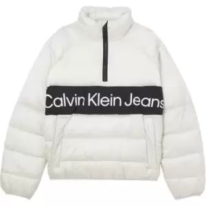 Image of Calvin Klein Jeans Institutional Padded Popover - White