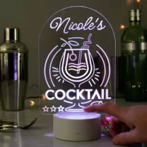 Image of Personalised Cocktail LED Colour-Changing Light