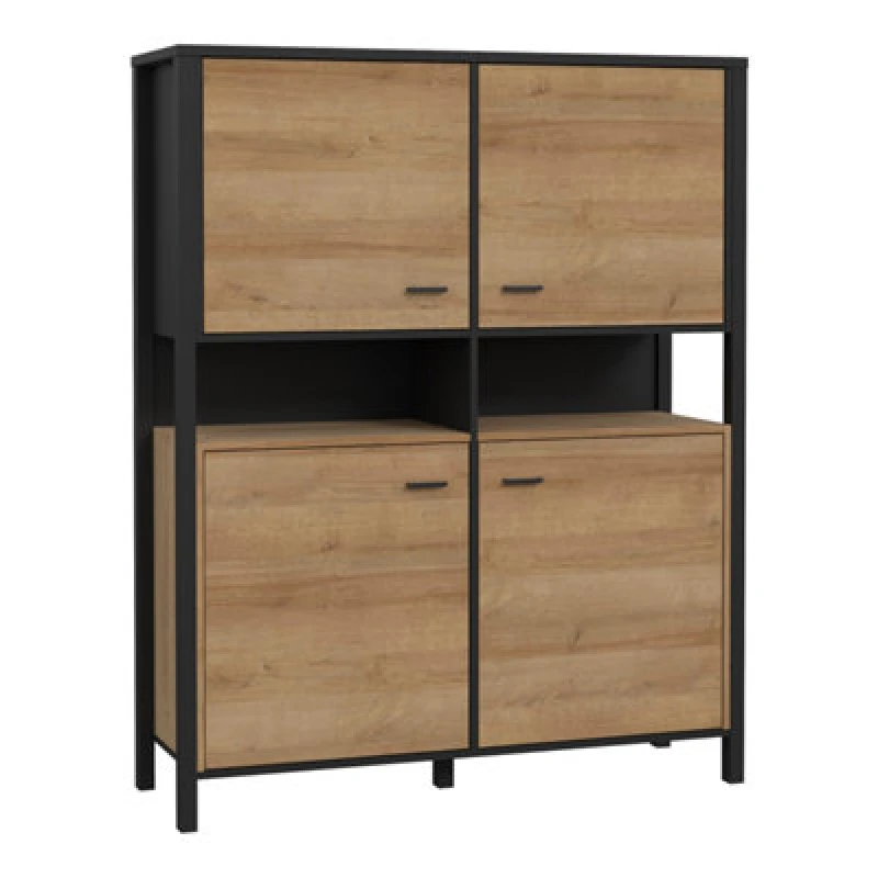 Image of Furniture To Go High Rock Storage Cabinet Black unisex