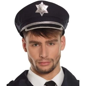 Image of Police Officer Adjustable Hat Fancy Dress