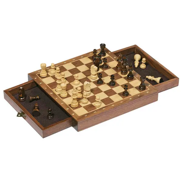 Image of Goki Magnetic Chess Set With Drawers