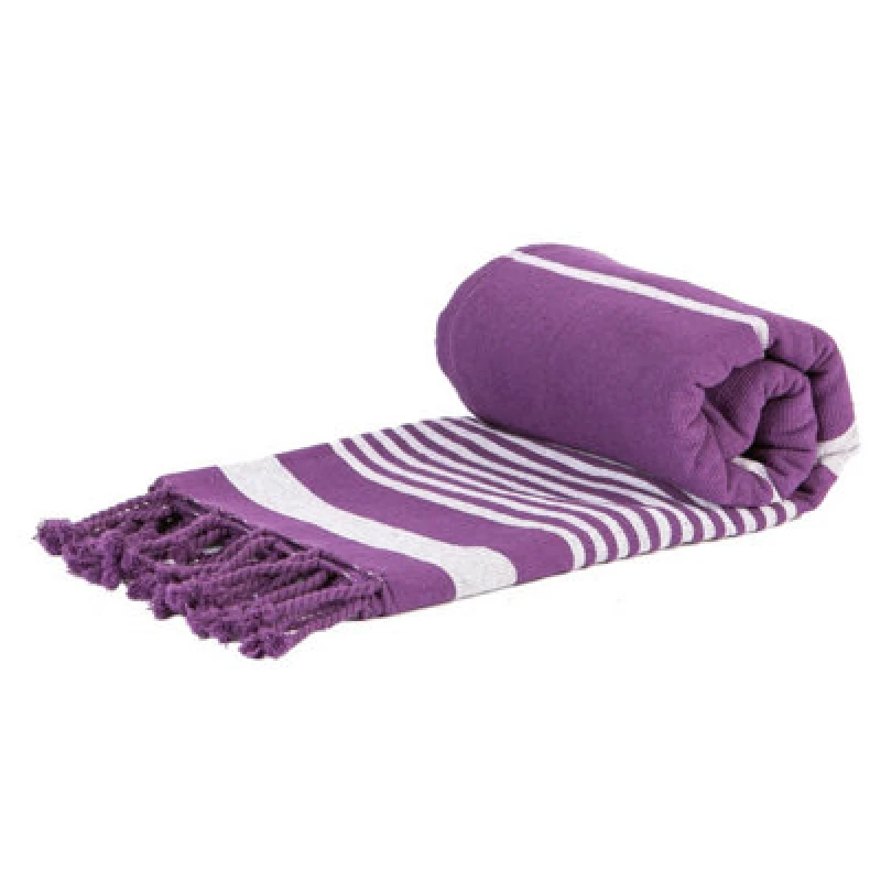 Image of Nicola Spring Deluxe Cotton Turkish Bath Towel - Purple