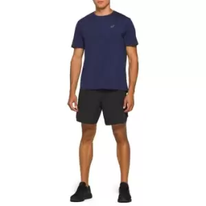 Image of Asics Mens 7Inch Road 2-In-1 Running Short - Black