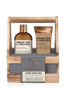 Image of Baylis & Harding The Fuzzy Duck Bergamot, Hemp & Sandalwood Mens Luxury Grooming Duo Gift Set