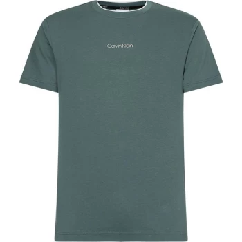 Image of Calvin Klein Centre Logo T-Shirt - Green LA7