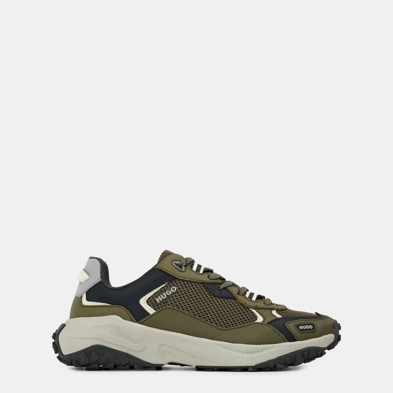 Image of Hugo Mens Cyrus Low-Top Trainers Open Green male 5 (39)