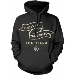 Image of Bring me the Horizon Banner Mens XX-Large Hooded Top - Black