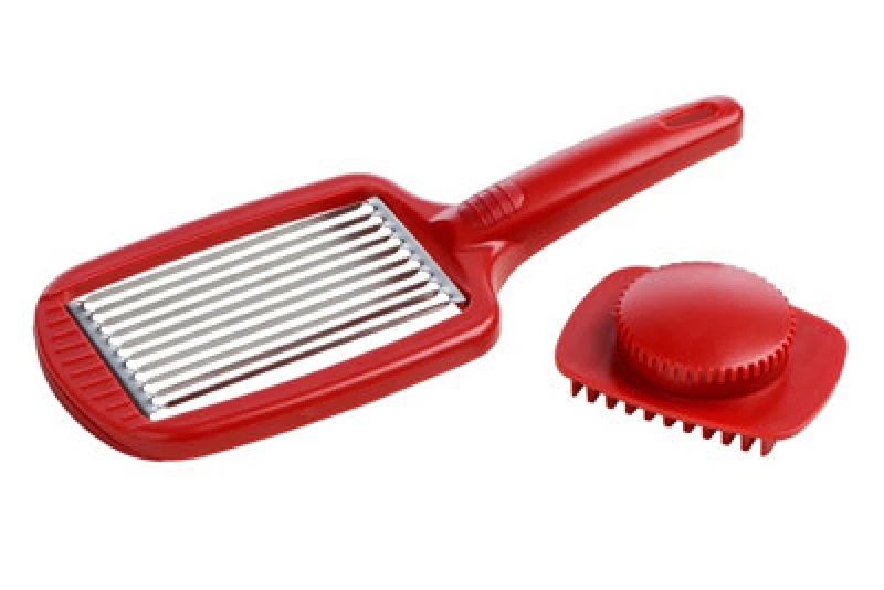 Image of Premier Housewares Balzano Tomato Slicer with Press Red