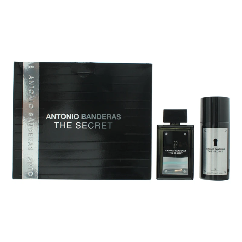 Image of Antonio Banderas The Secret Gift Set 100ml Eau de Toilette + 150ml Deodorant Spray