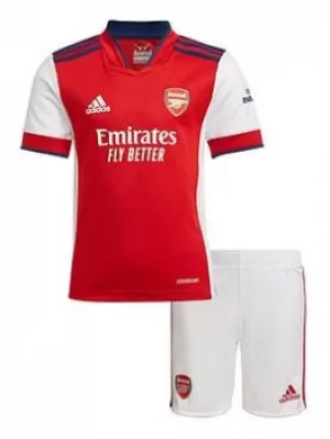 Image of Adidas Arsenal Infant 20/21 Home Mini Kit, Red, Size 3-4 Years