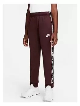 Image of Nike Older Boys Nsw Repeat Logo Tape Jogger - Burgundy