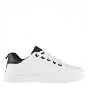 Image of Fabric Low Trainers Children - White/Black