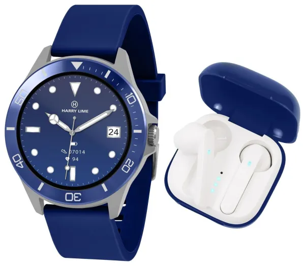Image of Harry Lime Navy Smartwatch and Ear Pod Set