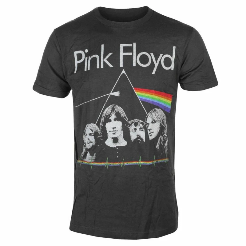 Image of Pink Floyd Pink Floyd Men DSOTM Band & Pulse T-Shirt in Black Size: 2X-large Black XXL Male 5063238440425