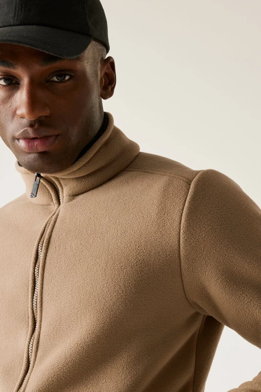 Image of Regatta Regatta Men 'Garrian II' Full Zip Fleece in Dark Brown Size: Small Dark Brown S Male 5063516103578