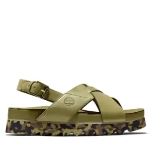 Image of Timberland Santa Monica Sunrise Sandal For Her In Green Green, Size 6.5