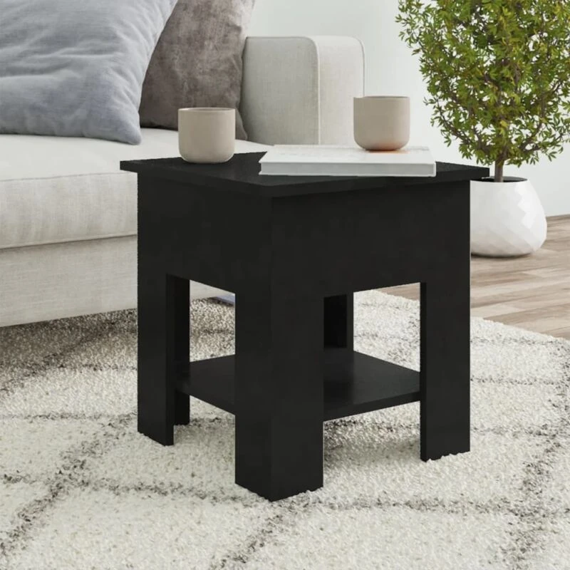 Image of VIDAXL Coffee Table Black 40x40x42cm Engineered Wood Vidaxl 8720286836156