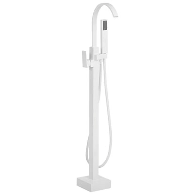 Image of Beliani Freestanding Bathtub Faucet Ribbon White