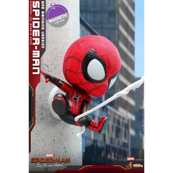 Image of Hot Toys Cosbaby Marvel Spider-Man: Far From Home - Spider-Man (Web Swinging Version) Figure