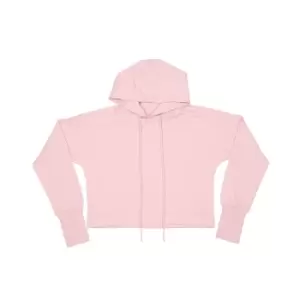 Image of Mantis Womens/Ladies Cropped Hoodie (S) (Soft Pink)