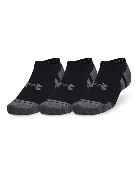 Image of Under Armour Mens Training Performance Cotton 3pk No Show Socks, White Size M Men