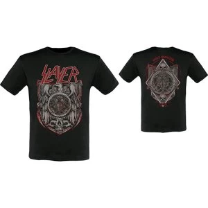 Image of Slayer - Medal 2013/2014 Dates Unisex Small T-Shirt - Black