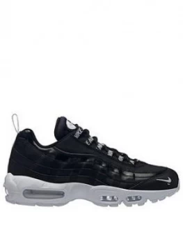 Image of Nike Air Max 95 Premium Black White Size 9 Men