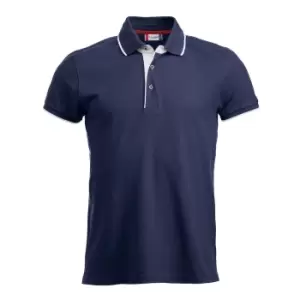 Image of Clique Mens Seattle Polo Shirt (S) (Dark Navy)